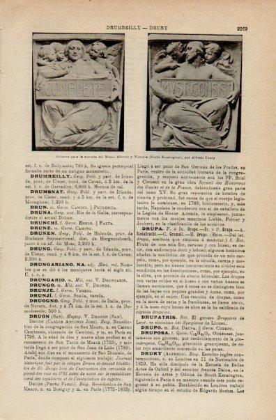 LAMINA V16526: Relieve del Museo Alberto y Victoria por A. Drury