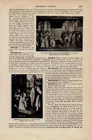 LAMINA V16529: Resurreccion de Drusiana por Giotto