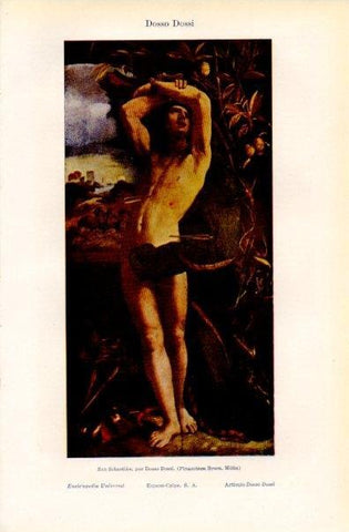 LAMINA V16498: San Sebastian por Dosso Dossi