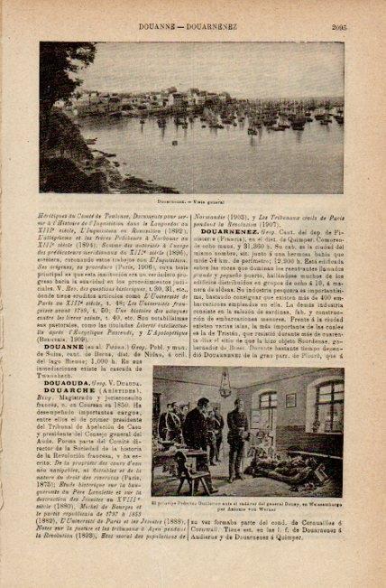 LAMINA V16504: Vista general de Douarnenez, Francia