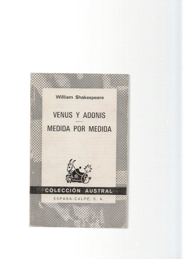 Venus y Adonis- Medida por medida