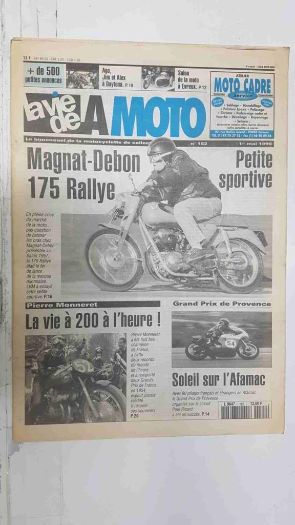 La Vie de la Moto, Numero 182: 1er mai 1996 - Magnat Debon 175 Rallye