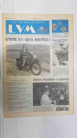 La vie de la moto  LVM numero 138 - 1er mai 1994 - Gnome-Rhone D3 Quel Souffle