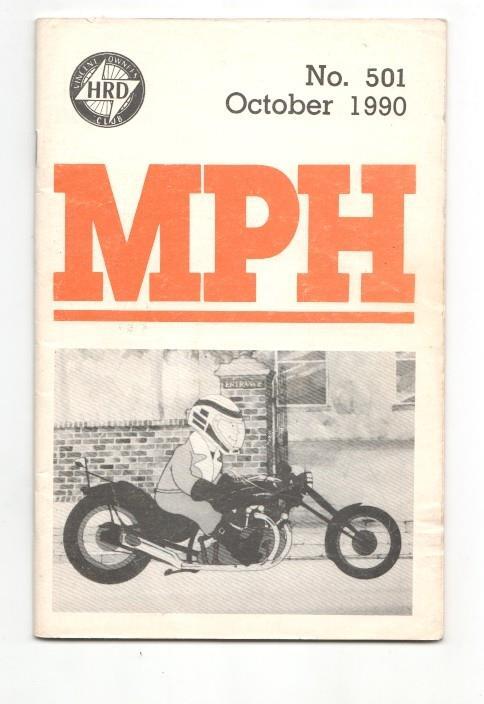 Revista / magazine MPH num 501, october 1990: Vincent HRD Owners Club