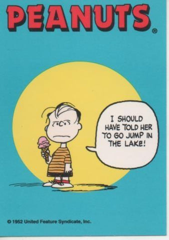 Cromo E003339: Trading Card. Peanuts Classics, nº 85 February 2, 1969