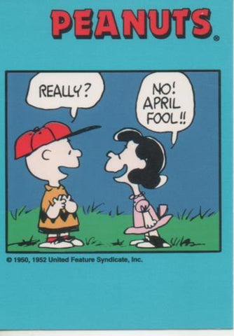 Cromo E003330: Trading Card. Peanuts Classics, nº 70 April 1, 1969