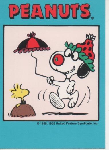 Cromo E003323: Trading Card. Peanuts Classics, nº 61 January 10, 1979