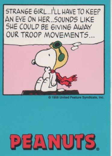 Cromo E003367: Trading Card. Peanuts Classics, nº 124 June 12, 1989