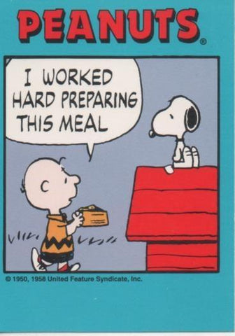 Cromo E003356: Trading Card. Peanuts Classics, nº 108 September 6, 1979