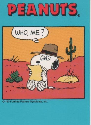 Cromo E003315: Trading Card. Peanuts Classics, nº 44 January 12, 1989
