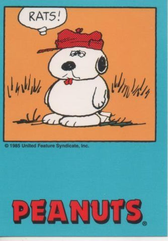 Cromo E003310: Trading Card. Peanuts Classics, nº 37 January 24, 1989