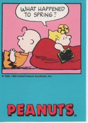 Cromo E003308: Trading Card. Peanuts Classics, nº 35 September 4, 1989