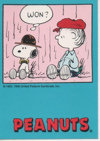 Cromo E003304: Trading Card. Peanuts Classics, nº 31 October 19, 1989