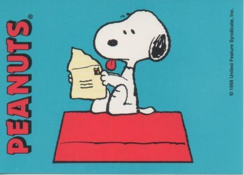 Cromo E003302: Trading Card. Peanuts Classics, nº 29 June 18. 1989