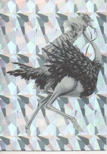 Cromo E003435: Trading Card. Olivia II, nº 8 Ostrich Lady
