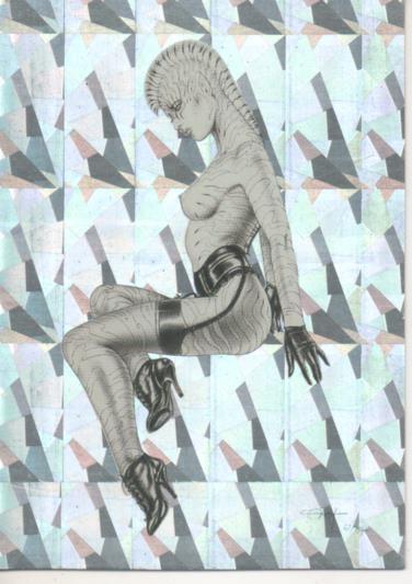 Cromo E003470: Trading Card. Olivia II, nº 52 Zebra Lady