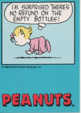 Cromo E003426: Trading Card. Peanuts Classics, nº 198 November 14, 1959