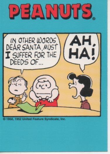 Cromo E003423: Trading Card. Peanuts Classics, nº 195 December 18, 1959
