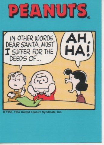 Cromo E003423: Trading Card. Peanuts Classics, nº 195 December 18, 1959