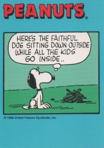 Cromo E003422: Trading Card. Peanuts Classics, nº 194 October 12, 1959