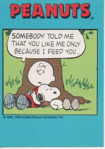 Cromo E003405: Trading Card. Peanuts Classics, nº 170 May 24, 1989