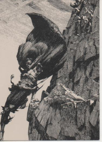 Cromo E003129: Trading Card, Frankenstein, F27 Desending the Mountain