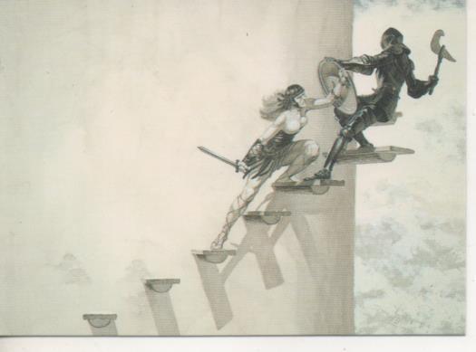 Cromo E003209: Trading Card, Master of the Macabre, nº 81 Defender of the Keep