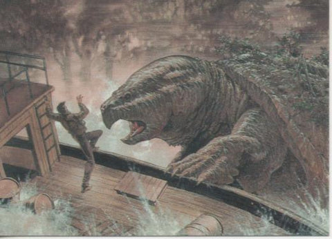 Cromo E003202: Trading Card, Master of the Macabre, nº 73 Snapper Attack