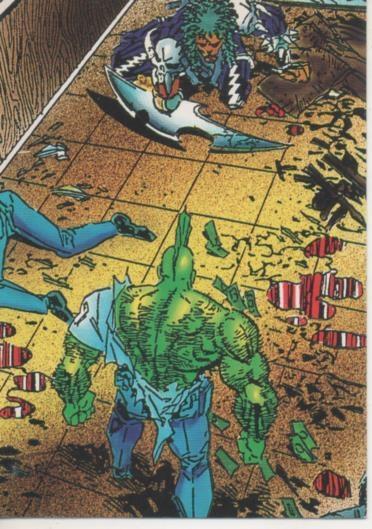 Cromo E003236: Trading Card. The Savage Dragon, nº 26 Standoff