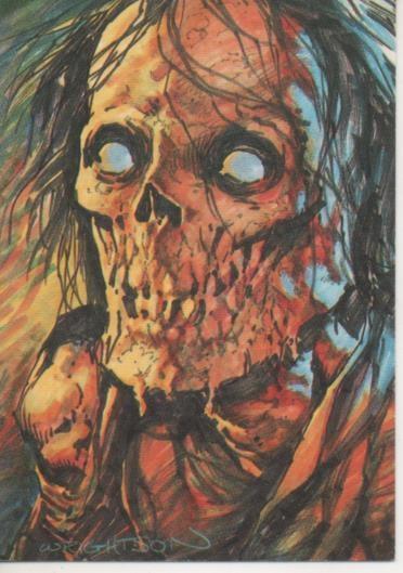 Cromo E003153: Trading Card, Master of the Macabre, nº 9 Late Caller