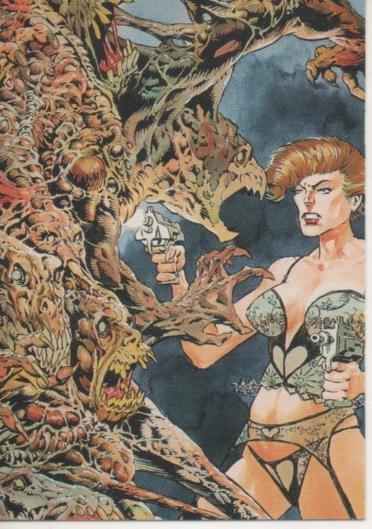 Cromo E003167: Trading Card, Master of the Macabre, nº 25 Exterminatrix