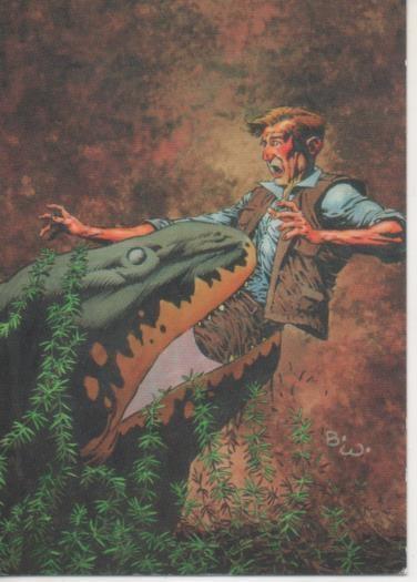 Cromo E003187: Trading Card, Master of the Macabre, nº 52 Newts to You