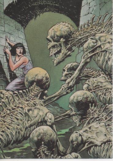 Cromo E003185: Trading Card, Master of the Macabre, nº 50 Mausoleum