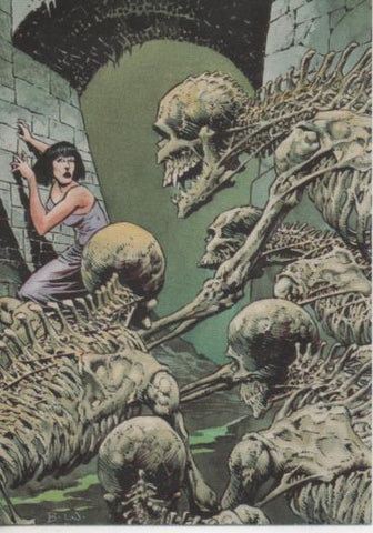 Cromo E003185: Trading Card, Master of the Macabre, nº 50 Mausoleum