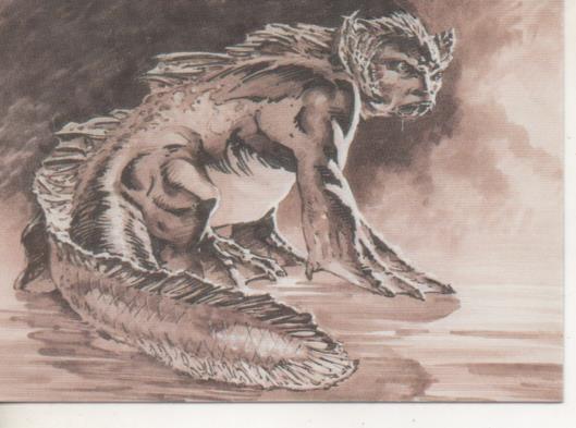 Cromo E003197: Trading Card, Master of the Macabre, nº 67 Amphiuma