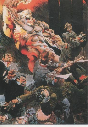 Cromo E003180: Trading Card, Master of the Macabre, nº 43 Hanover Fiste
