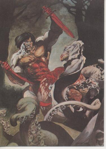 Cromo E003182: Trading Card, Master of the Macabre, nº 45 The Barbarian
