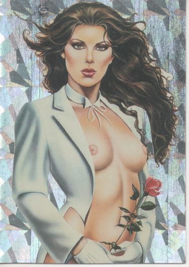 Cromo E003490: Trading Card. OliviaII, nº 25 Tuxedo Lady