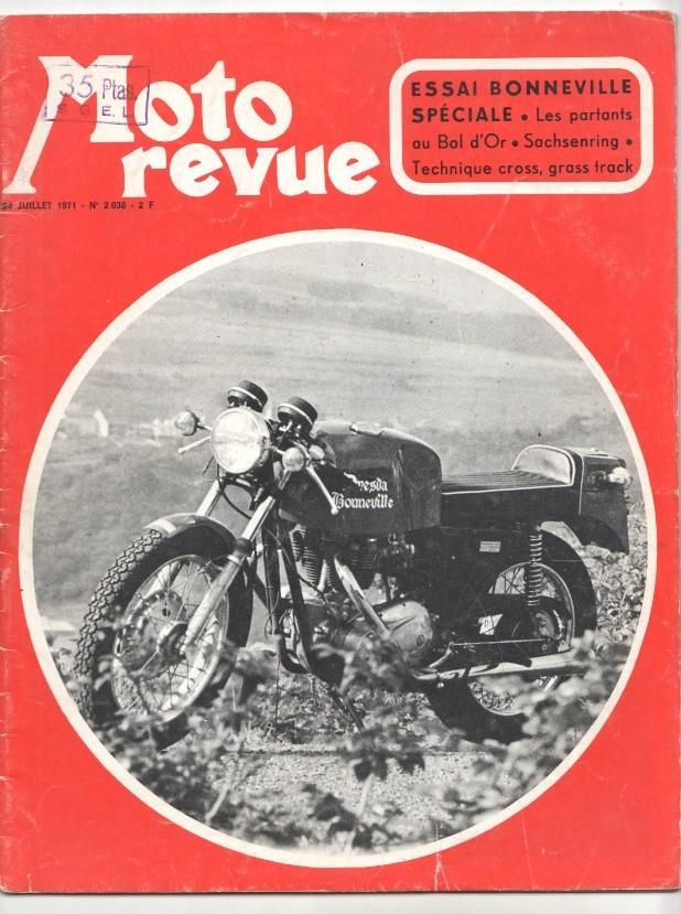 Revista: Moto revue num 2038, 24 juillet 1971 - Bonneville Speciale Sport