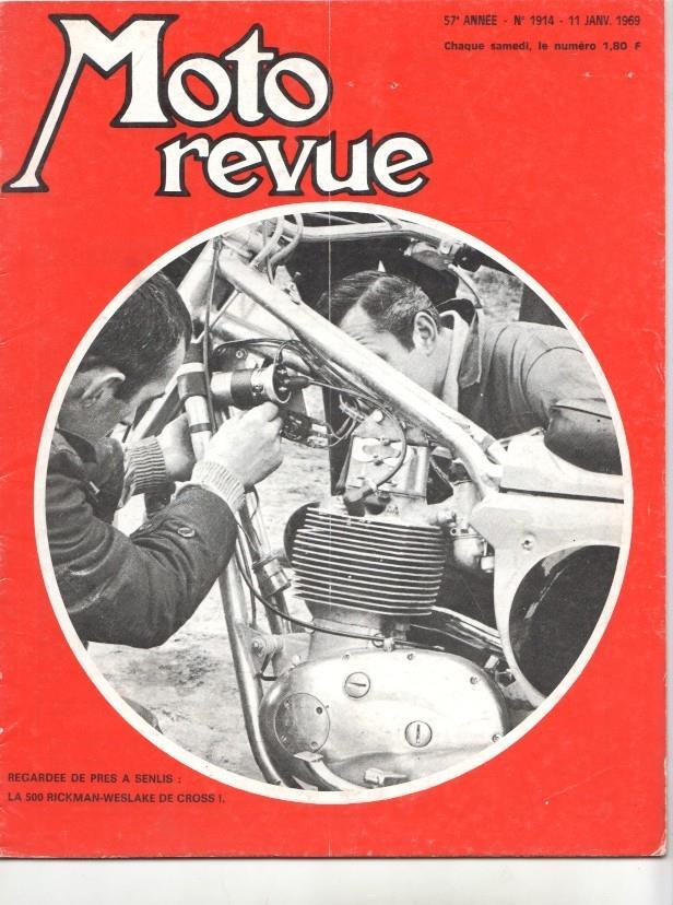Revista: Moto revue num 1914, 11 janv 1969 - Regardee de pres a senlis, La 500 Rickman Weslake de cross