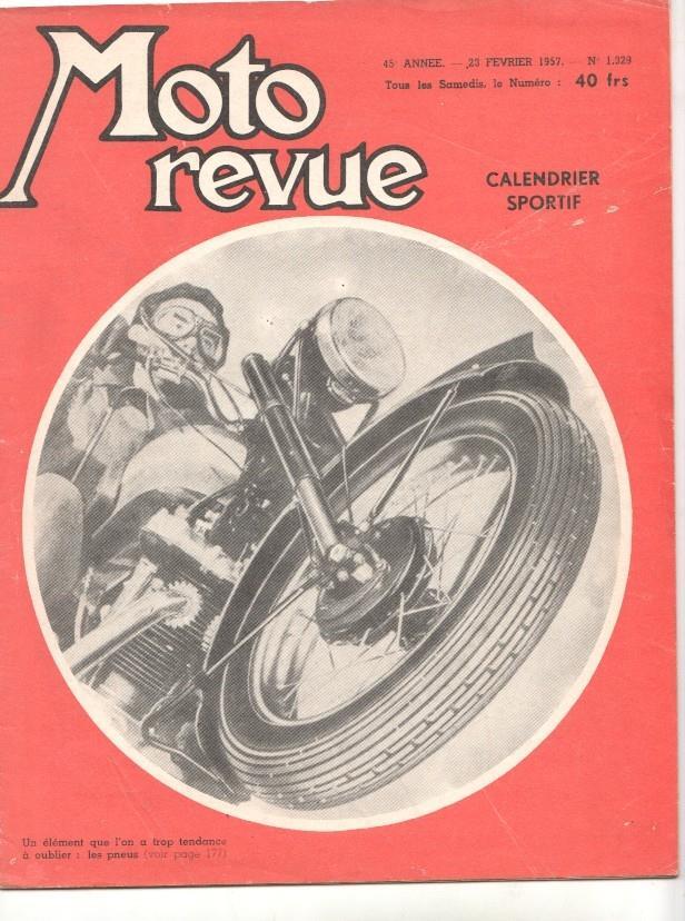 Revista: Moto revue num 1329, 23 fevrier 1957 - Calendrier Sportif