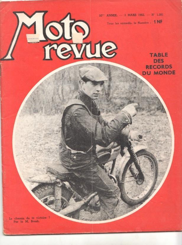 Revista: Moto revue num 1581, 3 mars 1962 - Table des records du monde