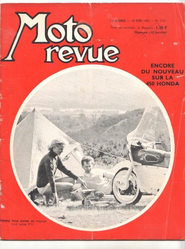 Revista: Moto revue num 1745, 19 juin 1965 - Encore du nouveau sur la 450 honda
