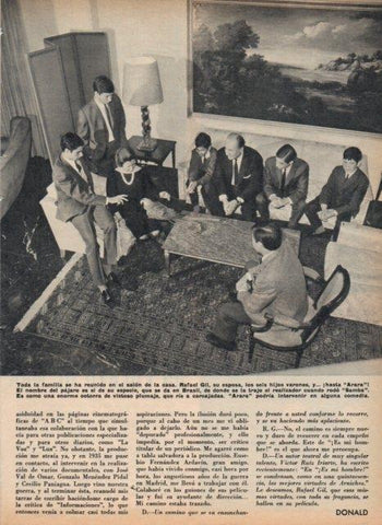 LAMINA V17360: Rafael Gil y su familia