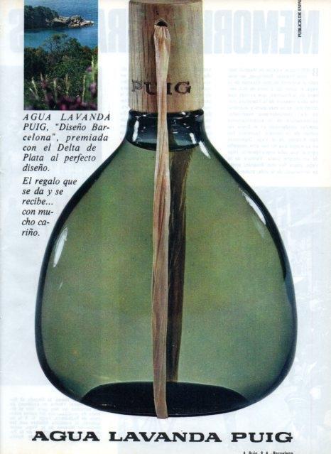 LAMINA V17326: Publicidad agua Lavanda Puig