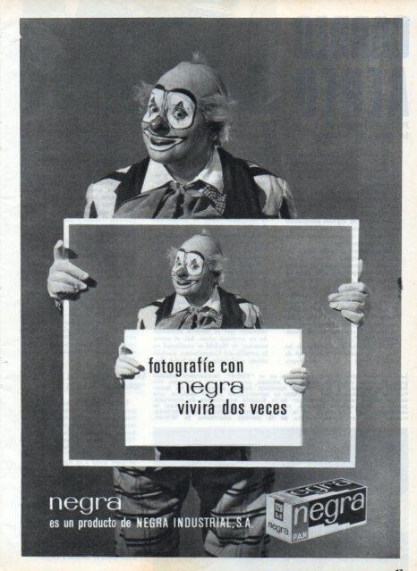 LAMINA V17340: Publicidad Negra carrete fotografico