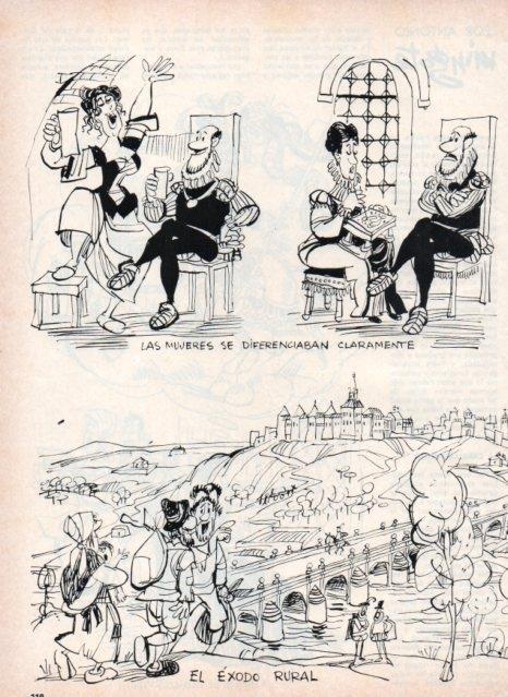 LAMINA V17366: Ilustracion de Mingote para capitulo IV seccion Historia de Madrid I