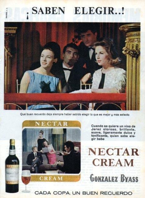 LAMINA V17368: Publicidad Nectar Cream de Gonzalez Byass