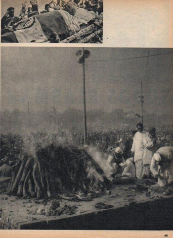 LAMINA V17393: Pila funeraria de Lal Bahadur Shastri