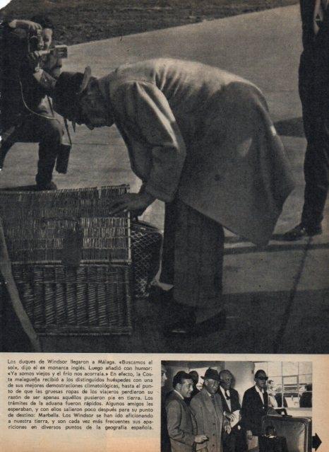 LAMINA V17401: Duque de Windsor en aeropuerto de Malaga